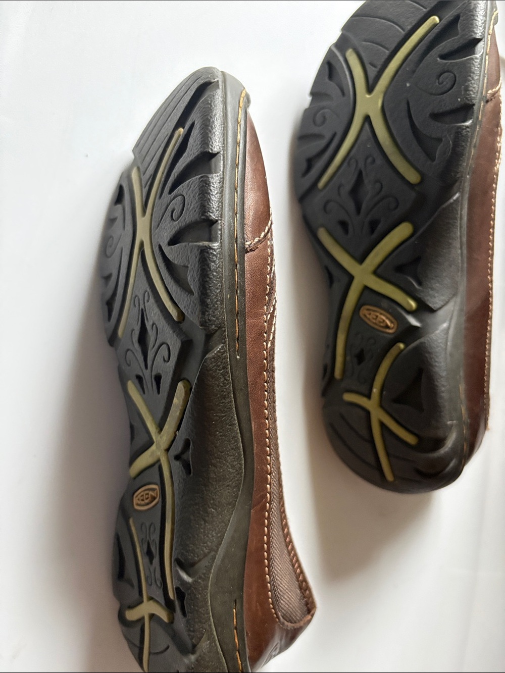 Keen Paradise Ballerina Brown Leather Flats Size 7 - Picture 2 of 4